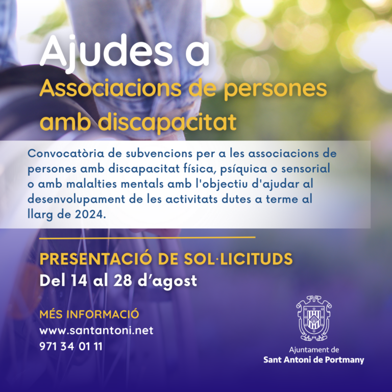 Ayudas del Ayuntamiento de Sant Antoni.