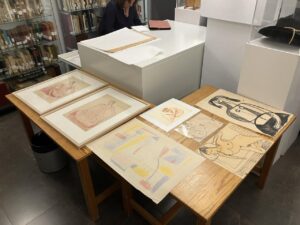 Dibujos y retratos donados al Archivo Hist&oacute;rico de Ibiza y Formentera.