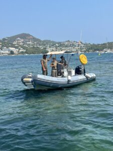Operativo conjunto desarrollado en la bah&iacute;a de Talamanca.