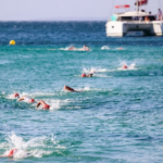 Marcos Garc&iacute;a y Susana Sevillano triunfan en la IV Traves&iacute;a Canal de Nado de Ibiza
