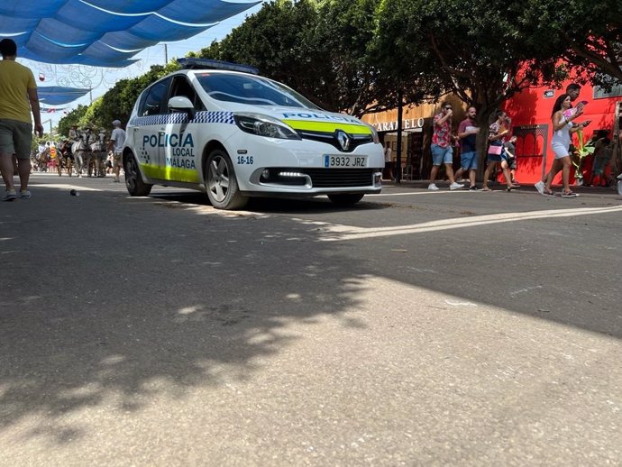 Vehículo de la Policía Local de Málaga.