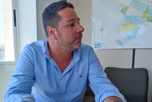Rub&eacute;n Sousa durante la entrevista.