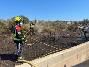 Incendio en Formentera.