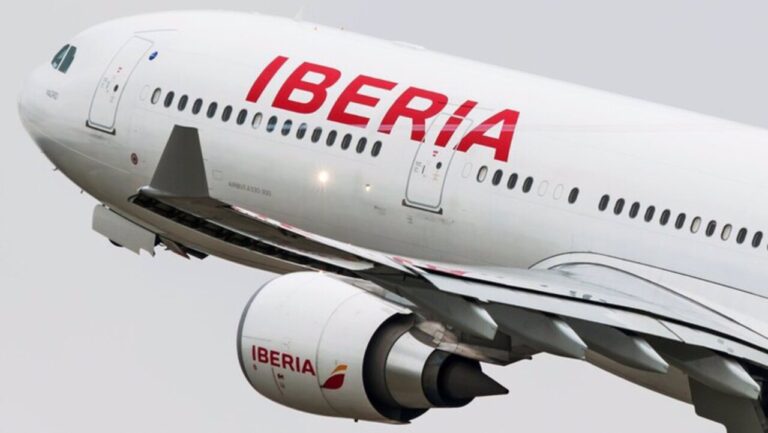 Un avión de Iberia.