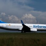 Un avión de Air Europa en tierra.