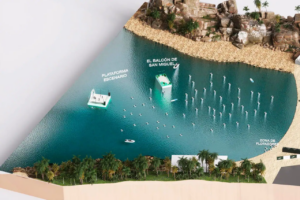 As&iacute; hubiera sido la disposici&oacute;n del Festival con la plataforma flotante ( Ph sanmiguel.com)