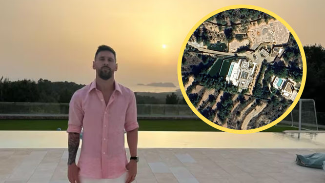 Demolición A La Vista En La Mansión De Lujo De Lionel Messi En Ibiza