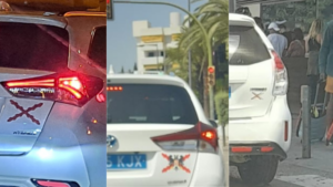 Más taxis en Ibiza con emblemas que son usados por grupos extremistas