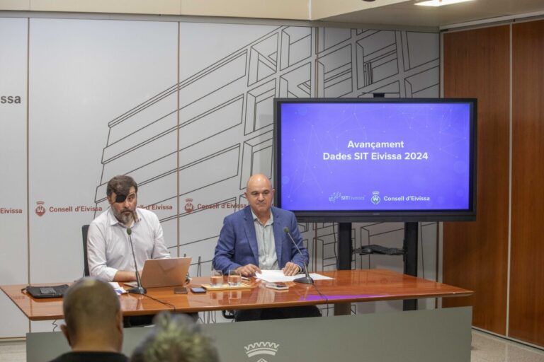 Vicent Marí en la presentación de los primeros resultados obtenidos por el Sistema de Inteligencia Turística.