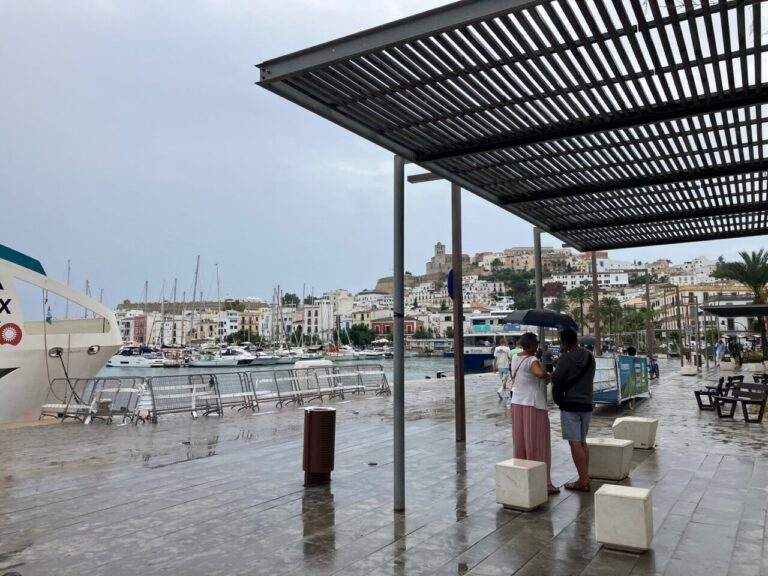 Lluvias en Ibiza.