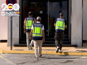 Polic&iacute;a Nacional en Formentera.
