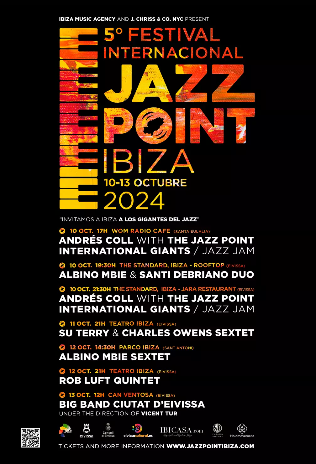 El line up por día del Jazz Point Ibiza