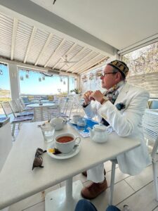 In a cafe on the island of Siphnos... Cyclades...