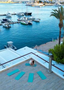 Enjoy the beautiful views in the Yoga classes at El Nautico