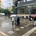 Lluvia en Ibiza.