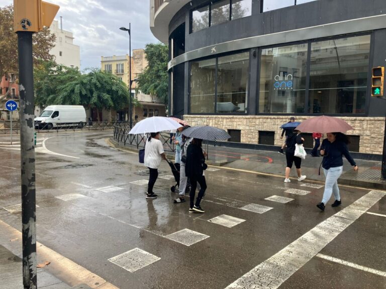 Lluvia en Ibiza.