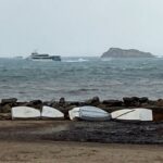 Olas de hasta 8 metros: la borrasca Oriana paraliza el tráfico marítimo entre Ibiza y Formentera