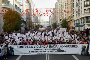 Imagen de archivo de una manifestación del 25N. (EFE)