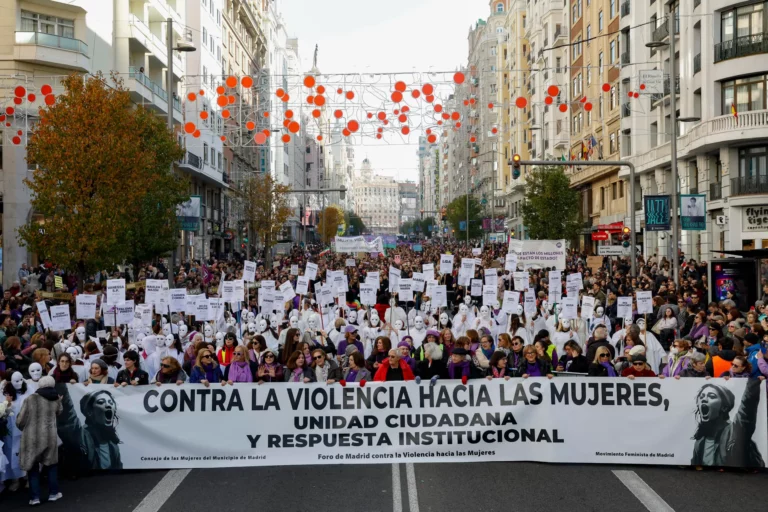 Imagen de archivo de una manifestación del 25N. (EFE)