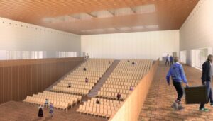 Recreaci&oacute;n de lo que ser&aacute; el Palacio de Congresos.