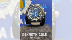 El lujoso reloj de la marca Breitling que ha sido recuperado por la Polic&iacute;a Local de Ibiza.