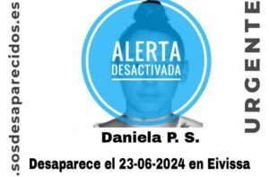 Alerta desactivada por la menor desaparecida en Ibiza.