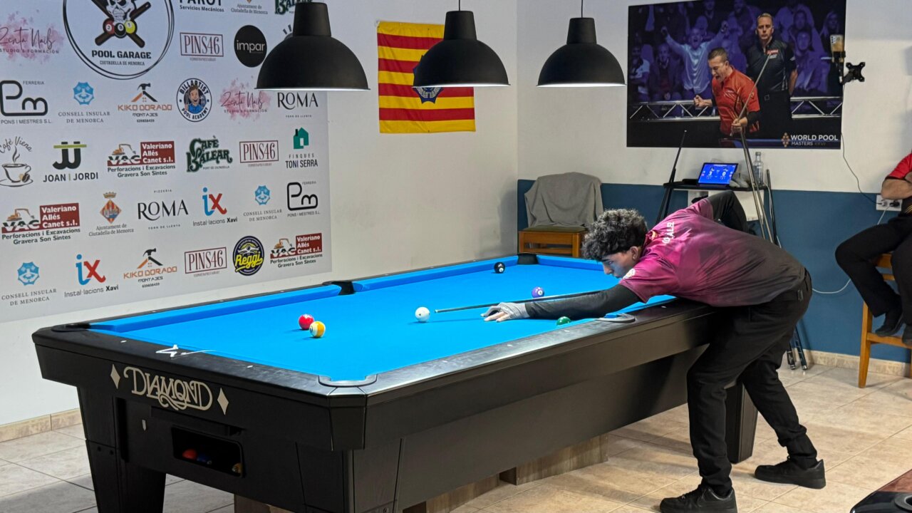 The Ibizan Felipe Gonzalez, two-time champion of Balearic Islands 2024-2025 in 9-ball.