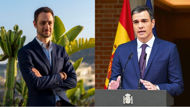 Jaime Rodríguez de Santiago (izquierda) y Pedro Sánchez (derecha).