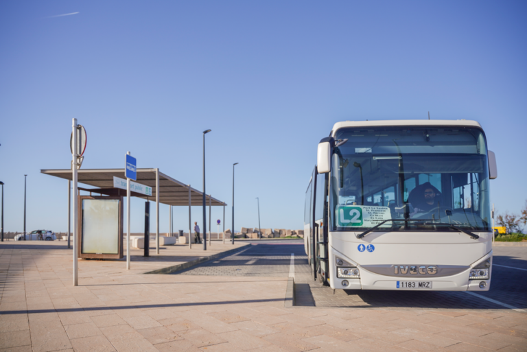 Transporte público en Formentera.