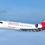 Un avión CRJ-200 de la flota de Iberia Air Nostrum
