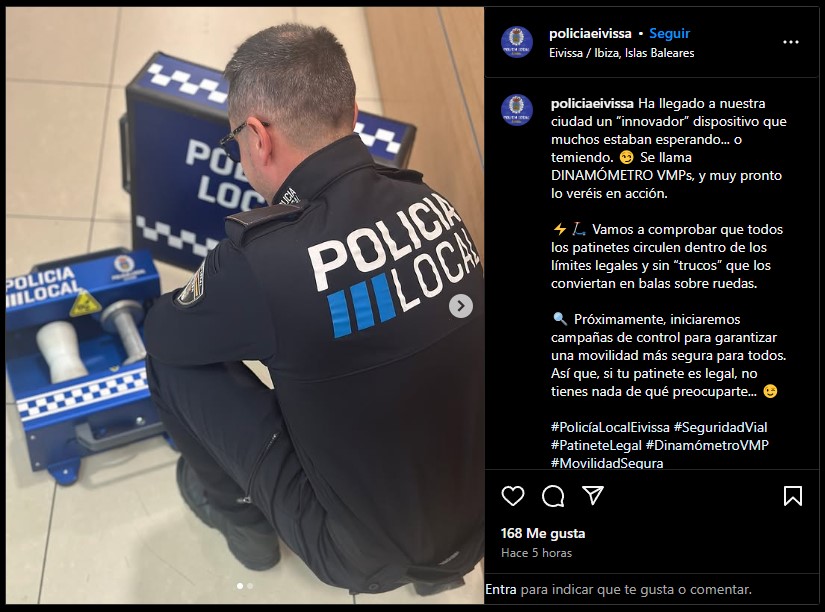 The Ibiza Police will begin to control electric scooters.