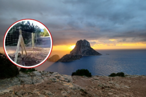 El v&iacute;deo del cierre al paso en el mirado m&aacute;s famoso de Ibiza