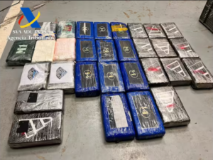 Droga interceptada por los Agentes de Vigilancia Aduanera de la Agencia Tributaria.