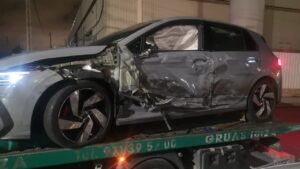 Estado en el que qued&oacute; el veh&iacute;culo reci&eacute;n estrenado.