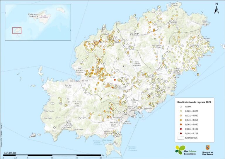 mapa capturas Ibiza 2024