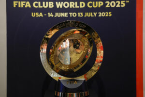 Vista del trofeo del Mundial de Clubes 2025