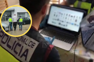 Intervenciones de la Polic&iacute;a Nacional en casos de pedofilia. Im&aacute;genes de archivo editadas.