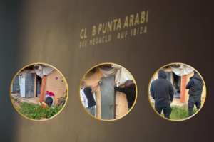 Puerta y momentos de la desokupación