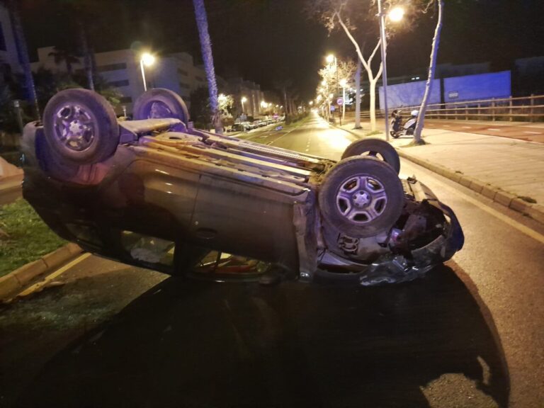 Vehículo accidentado. d