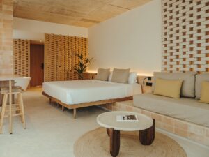 Vista de una de las habitaciones del Hotel Bonito.