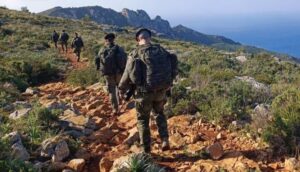 Patrulla del Ej&eacute;rcito de Tierra en Mallorca.