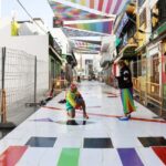 Sant Antoni blinda la calle Santa Agnès para proteger la obra de Okuda: sin vehículos, con limpieza manual y ruedas de goma