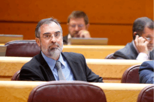 Pere Sampol, en el Senado.