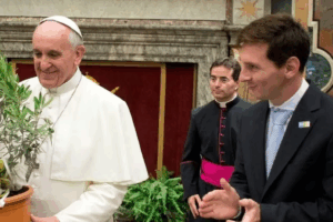 El Papa y Messi