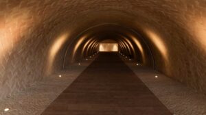 Interior del Parador de Ibiza. Lliso & Manzano Monís en X.