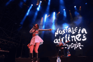 Maria Jaume durante un concierto