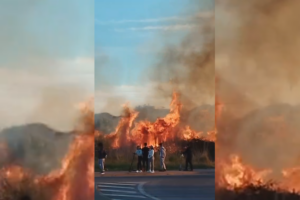 Momento del incendio