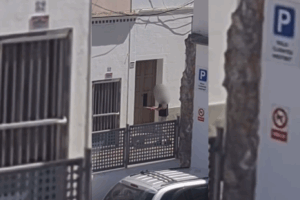 Momento que ha generado la alerta por una posible okupaci&oacute;n