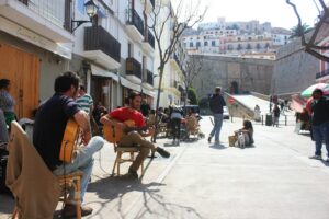 M&uacute;sicos callejeros en Ibiza