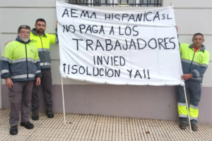 Obreros denuncian el impago por parte de AEMA Hisp&aacute;nica en servicios de jardiner&iacute;a del Ministerio de Defensa. C&aacute;diz.